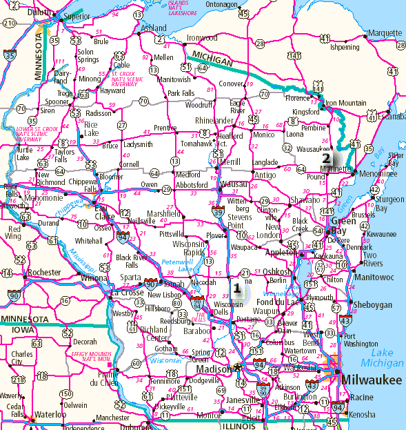 wisconsin map